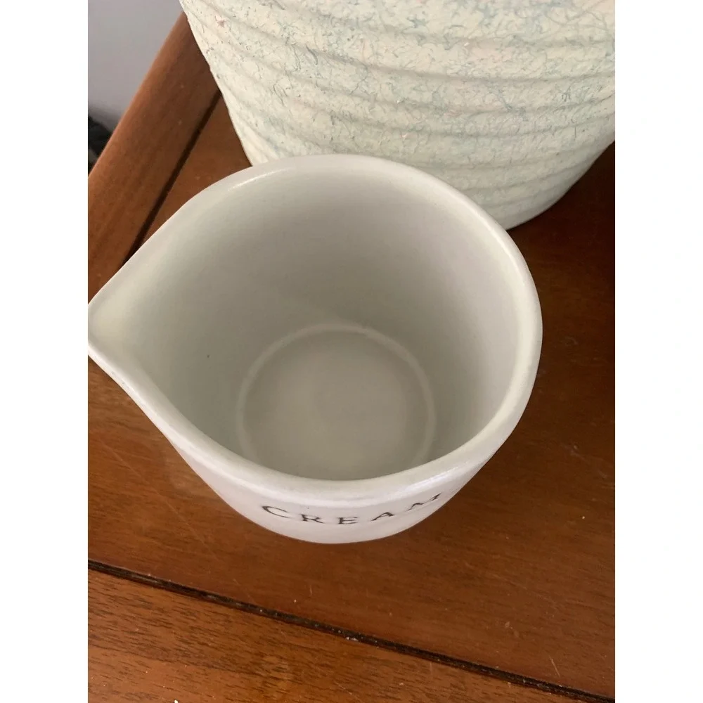 Hearth‎ & Hand with Magnolia Stoneware Cream Pitcher White Farmhouse Creamer